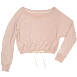 Haut de pyjama rose en viscose