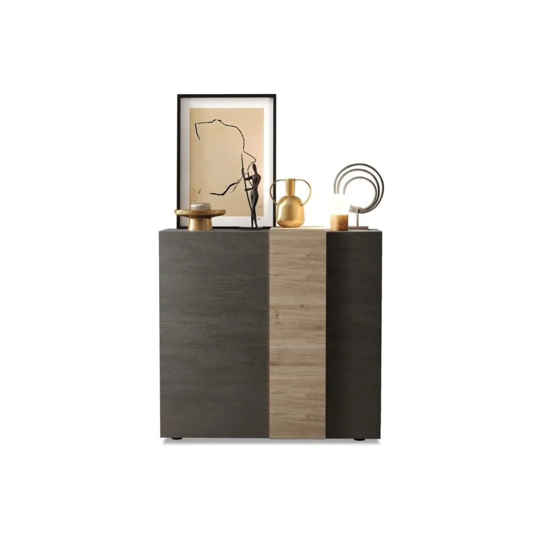 Highboard 2 portes en panneaux de particules
