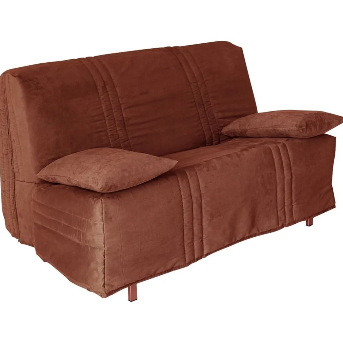 Housse de BZ KEVA SUEDINE 2 places marron noisette