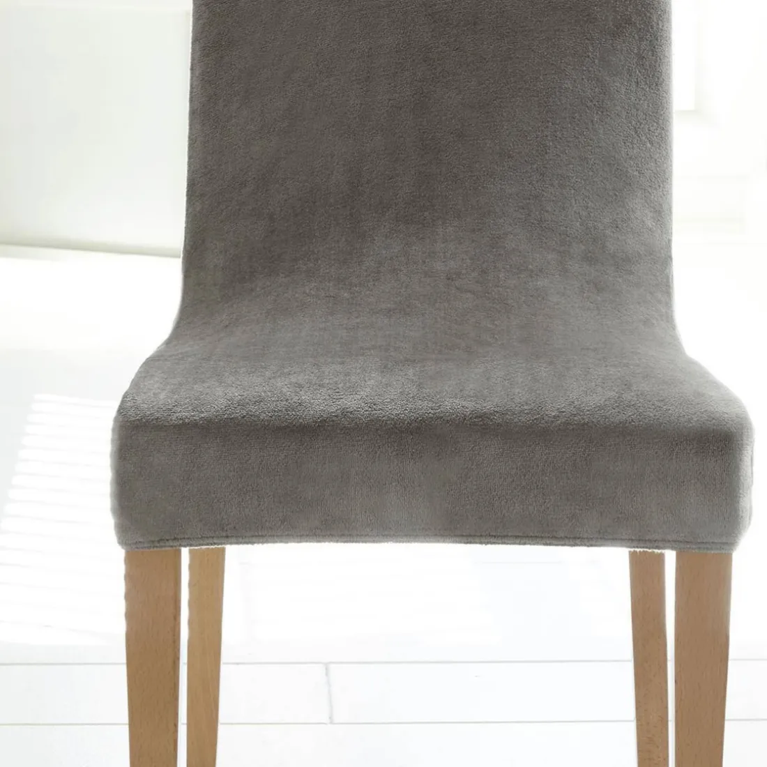 Housse de chaise Extensible AME POLAR Gris