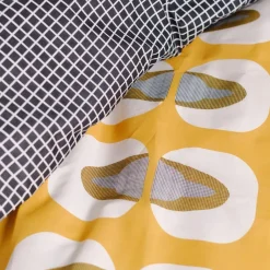 Housse de Couette 260 x 240 cm Jaune Coton 57Fils Sunshine 13.45