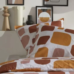 Housse de couette Blanche Coton 57fils Mood TODAY - Retro Mood