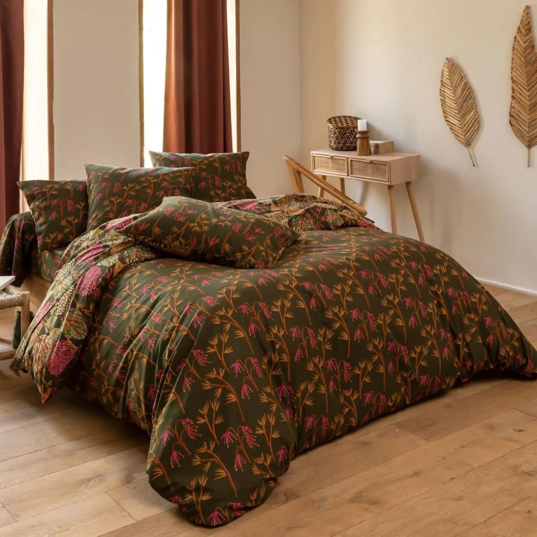 Housse de couette coton imprimé multicolore DR. DAME NATURE