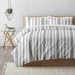 Housse de couette coton MARKUS - Gris