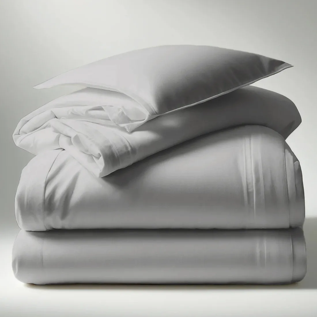 Housse de couette coton TERTIO® - Bleu Glacier