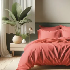 Housse de couette coton TERTIO® - pêche
