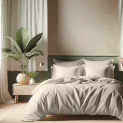 Housse de couette coton TERTIO® - Gris Galet