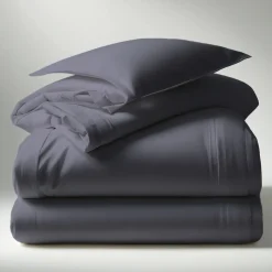 Housse de couette coton TERTIO® - Gris Anthracite