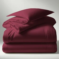 Housse de couette coton TERTIO® - Grenat