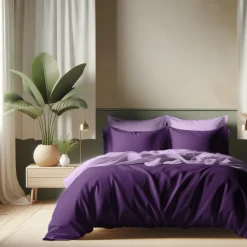 Housse de couette coton TERTIO® - Violet / Lila