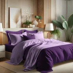 Housse de couette coton TERTIO® - Violet / Lila