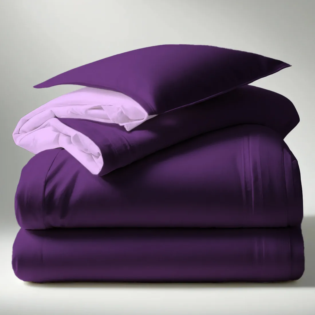Housse de couette coton TERTIO® - Violet / Lila