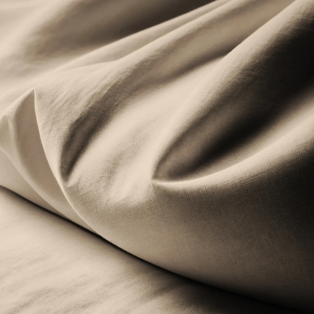 Housse de couette coton TERTIO® - taupe