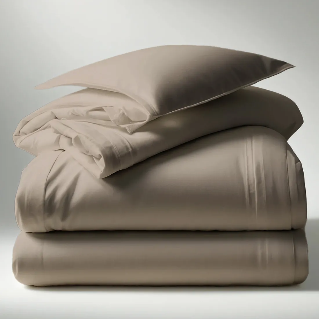 Housse de couette coton TERTIO® - taupe