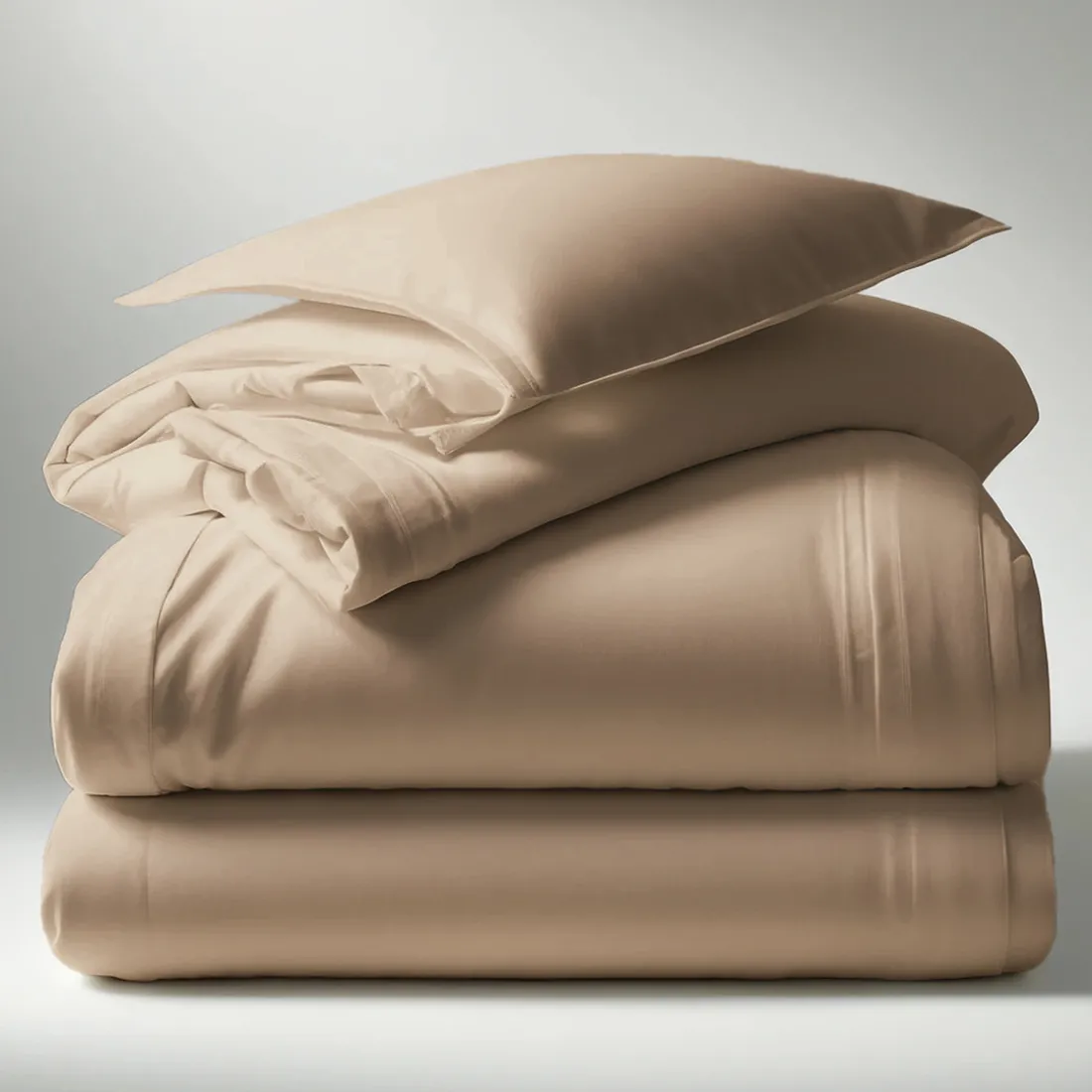 Housse de couette coton TERTIO® - Rose Beige