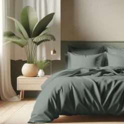 Housse de couette coton TERTIO® - Lichen