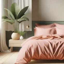 Housse de couette coton TERTIO® - Rose Blush
