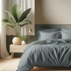 Housse de couette coton TERTIO® - Gris Perle