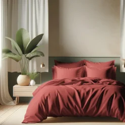 Housse de couette coton TERTIO® - Terracotta
