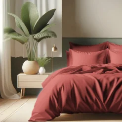 Housse de couette coton TERTIO® - Terracotta
