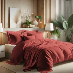 Housse de couette coton TERTIO® - Terracotta