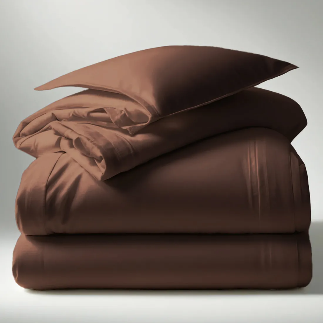 Housse de couette coton TERTIO® - Chocolat