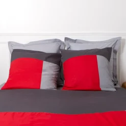 Housse de couette coton TRIO - rouge