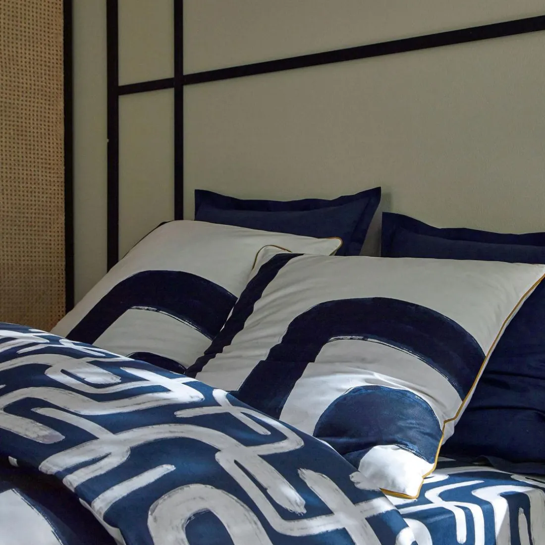 Housse de couette DEFERLANTE - bleu marine