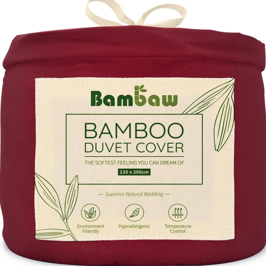 Housse de Couette en Bambou - Bordeaux