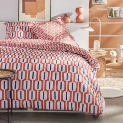 Housse de couette en coton SUNSHINE 17.16 Rouge