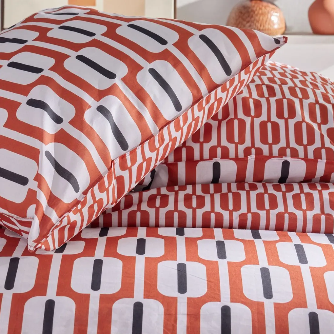 Housse de couette en coton SUNSHINE 17.16 Rouge
