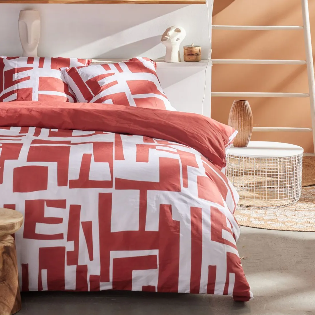 Housse de couette en coton SUNSHINE 17.32 Rouge