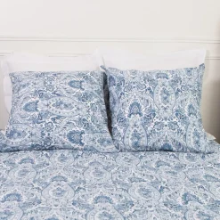 Housse de couette en coton MISTRY - Bleu