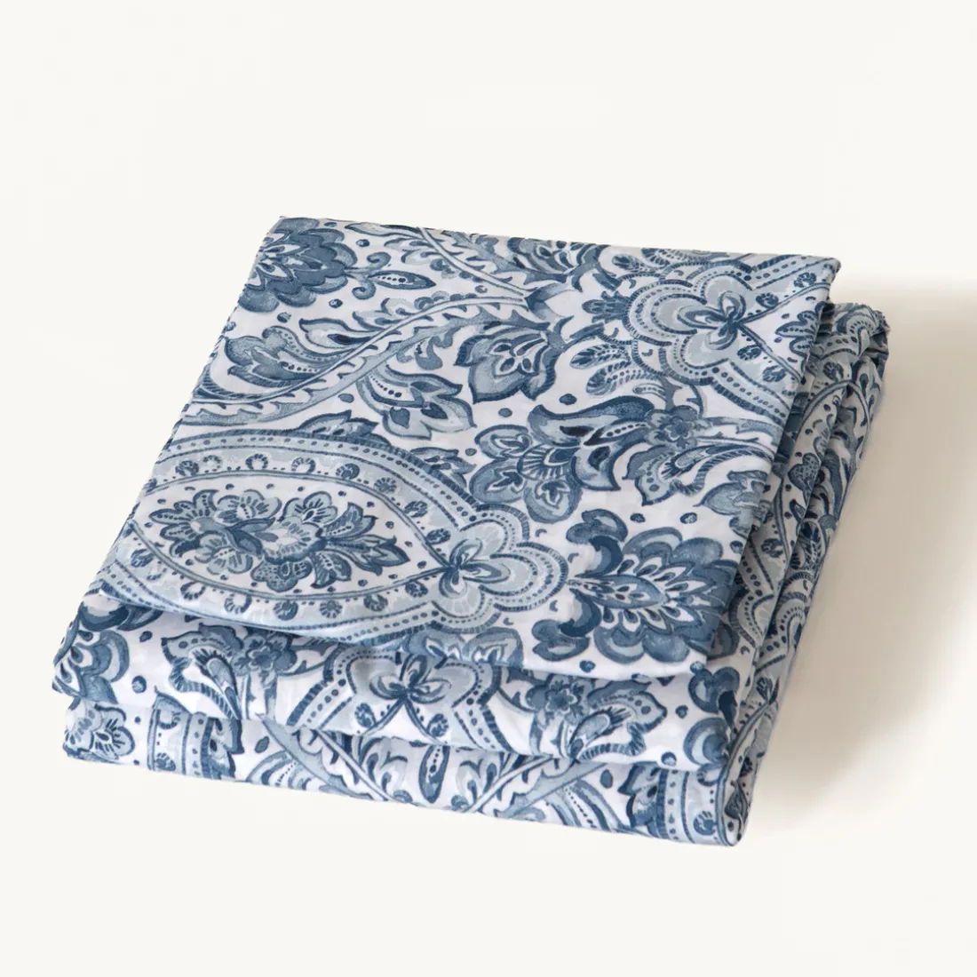 Housse de couette en coton MISTRY - Bleu