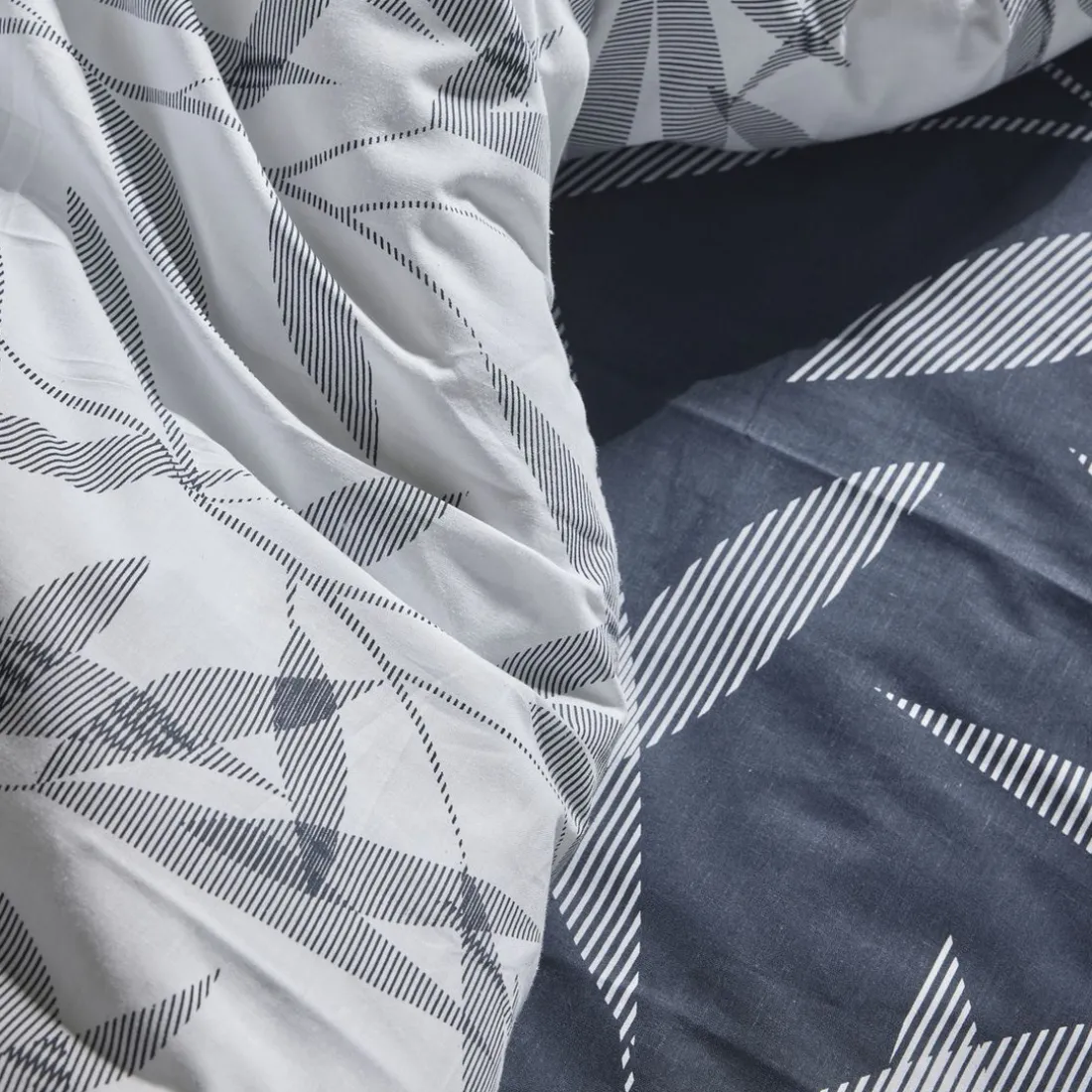 Housse de couette en coton MAWIRA #3.2 gris