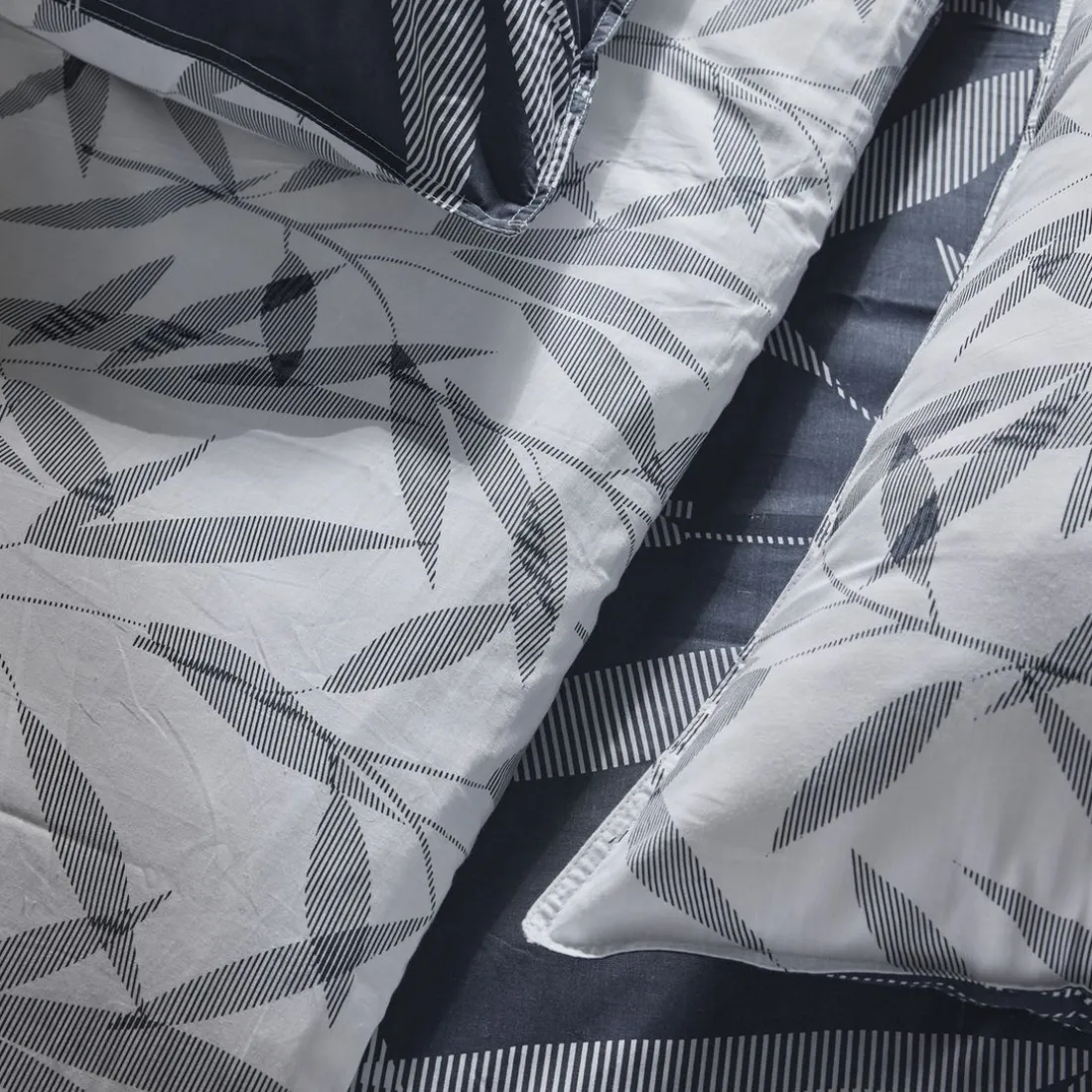 Housse de couette en coton MAWIRA #3.2 gris