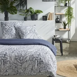 Housse de couette en coton MAWIRA #3.7 gris