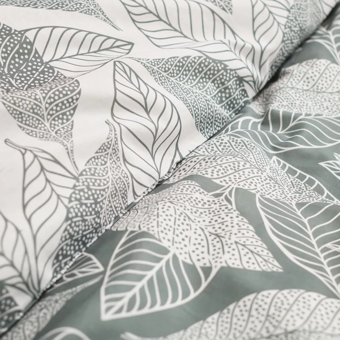 Housse de couette en coton FLANELLE 2.5 Vert