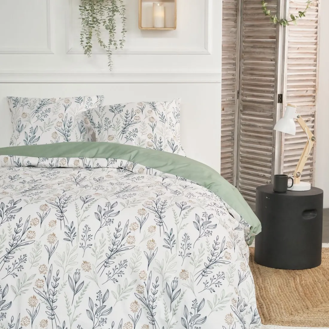 Housse de couette en coton FLANELLE 2.4 Blanc