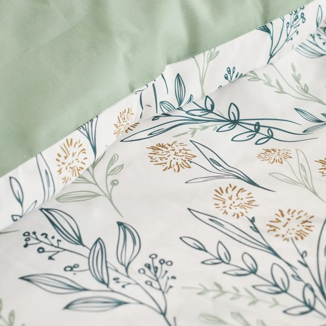 Housse de couette en coton FLANELLE 2.4 Blanc