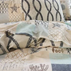 Housse de couette en coton OCEAN WAVES beige