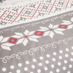 Housse de couette en coton FLANELLE 2.7 Gris