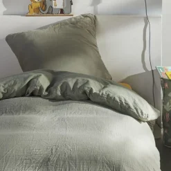 Housse de couette en gaze de coton 150g/m² WEB sauge