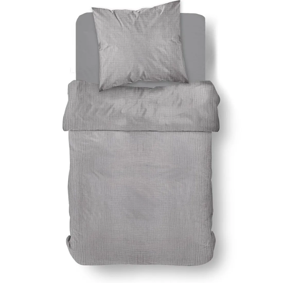 Housse de couette en gaze de coton 150g/m² WEB acier