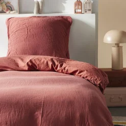 Housse de couette en gaze de coton WEB 150g/m² terracotta