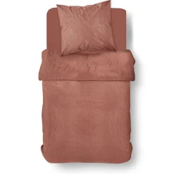 Housse de couette en gaze de coton WEB 150g/m² terracotta