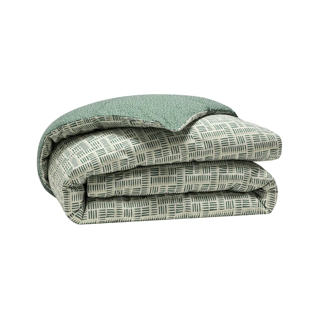 Housse de couette imprimée en bambou, GABRIEL ,Vert