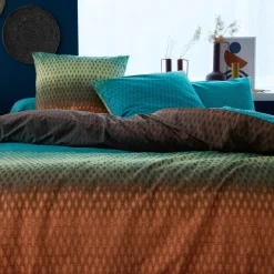 Housse de couette micromotif en dégradé RYTHME multicolore