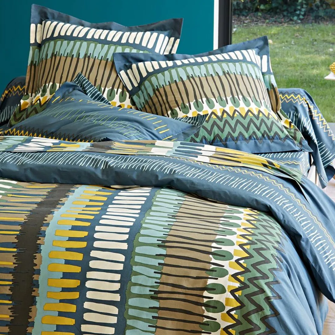 Housse de couette motif ethnique coton Becquet - Unique