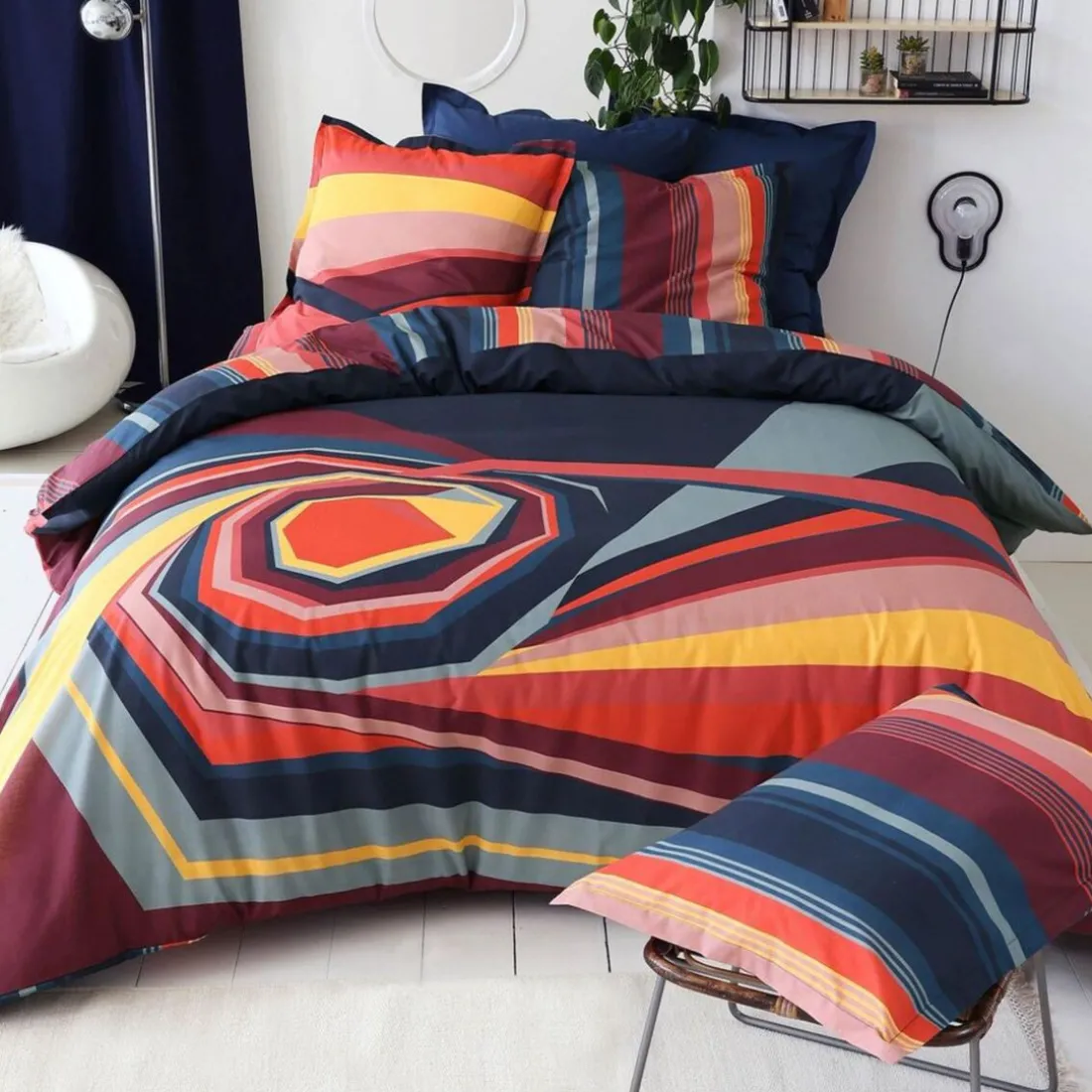 Housse de couette motif motif graphique DR.HYPNOSE